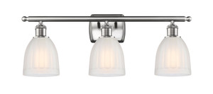 Brookfield - 3 Light - 26 inch - Brushed Satin Nickel - Bath Vanity Light (516-3W-SN-G441-LED)