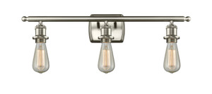 Bare Bulb - 3 Light - 26 inch - Brushed Satin Nickel - Bath Vanity Light (516-3W-SN)