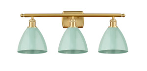 Plymouth - 3 Light - 28 inch - Satin Gold - Bath Vanity Light (516-3W-SG-MBD-75-SF-LED)