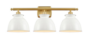 Adirondack - 3 Light - 28 inch - Satin Gold - Bath Vanity Light (516-3W-SG-M14-W)