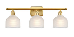 Dayton - 3 Light - 26 inch - Satin Gold - Bath Vanity Light (516-3W-SG-G411)