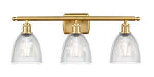 Castile - 3 Light - 26 inch - Satin Gold - Bath Vanity Light (516-3W-SG-G382)