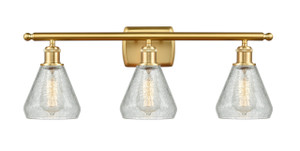Conesus - 3 Light - 26 inch - Satin Gold - Bath Vanity Light (516-3W-SG-G275-LED)