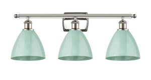 Plymouth - 3 Light - 28 inch - Polished Nickel - Bath Vanity Light (516-3W-PN-MBD-75-SF)
