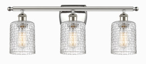 Cobbleskill - 3 Light - 25 inch - Polished Nickel - Bath Vanity Light (516-3W-PN-G112C-5CL)