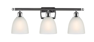Castile - 3 Light - 26 inch - Polished Chrome - Bath Vanity Light (516-3W-PC-G381-LED)