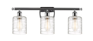 Cobbleskill - 3 Light - 25 inch - Polished Chrome - Bath Vanity Light (516-3W-PC-G1113-LED)