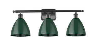 Plymouth - 3 Light - 28 inch - Oil Rubbed Bronze - Bath Vanity Light (516-3W-OB-MBD-75-GR)