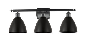 Bristol - 3 Light - 28 inch - Matte Black - Bath Vanity Light (516-3W-BK-MBD-75-BK-LED)