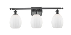 Eaton - 3 Light - 26 inch - Matte Black - Bath Vanity Light (516-3W-BK-G81)