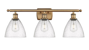 Bristol - 3 Light - 28 inch - Brushed Brass - Bath Vanity Light (516-3W-BB-GBD-754)