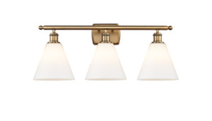 Berkshire - 3 Light - 28 inch - Brushed Brass - Bath Vanity Light (516-3W-BB-GBC-81-LED)
