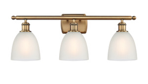 Castile - 3 Light - 26 inch - Brushed Brass - Bath Vanity Light (516-3W-BB-G381)