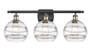 Rochester - 3 Light - 28 inch - Black Antique Brass - Bath Vanity Light (516-3W-BAB-G556-8CL)