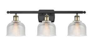 Dayton - 3 Light - 26 inch - Black Antique Brass - Bath Vanity Light (516-3W-BAB-G412-LED)