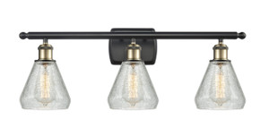 Conesus - 3 Light - 26 inch - Black Antique Brass - Bath Vanity Light (516-3W-BAB-G275-LED)