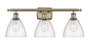 Bristol - 3 Light - 28 inch - Antique Brass - Bath Vanity Light (516-3W-AB-GBD-754-LED)