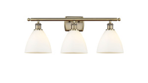Bristol - 3 Light - 28 inch - Antique Brass - Bath Vanity Light (516-3W-AB-GBD-751-LED)