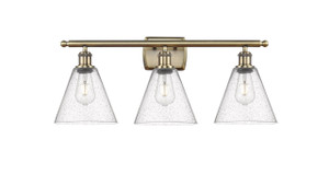 Berkshire - 3 Light - 28 inch - Antique Brass - Bath Vanity Light (516-3W-AB-GBC-84)