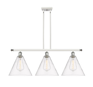 Berkshire - 3 Light - 39 inch - White Polished Chrome - Cord hung - Island Light (516-3I-WPC-GBC-122)