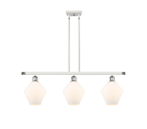 Cindyrella - 3 Light - 36 inch - White Polished Chrome - Cord hung - Island Light (516-3I-WPC-G651-8-LED)