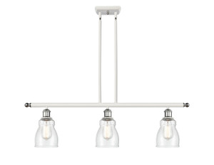 Ellery - 3 Light - 36 inch - White Polished Chrome - Cord hung - Island Light (516-3I-WPC-G394)