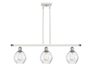 Waverly - 3 Light - 36 inch - White Polished Chrome - Cord hung - Island Light (516-3I-WPC-G362)