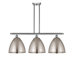 Bristol - 3 Light - 39 inch - Brushed Satin Nickel - Cord hung - Island Light (516-3I-SN-MBD-12-SN)