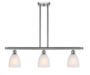 Brookfield - 3 Light - 36 inch - Brushed Satin Nickel - Cord hung - Island Light (516-3I-SN-G441)
