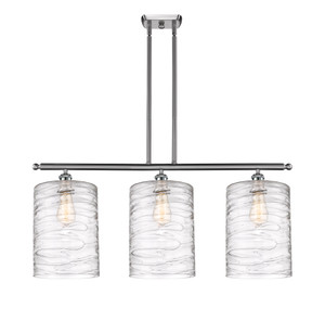 Cobbleskill - 3 Light - 36 inch - Brushed Satin Nickel - Cord hung - Island Light (516-3I-SN-G1113-L)