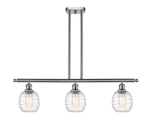 Belfast - 3 Light - 36 inch - Brushed Satin Nickel - Cord hung - Island Light (516-3I-SN-G1013-LED)
