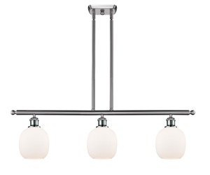 Belfast - 3 Light - 36 inch - Brushed Satin Nickel - Cord hung - Island Light (516-3I-SN-G101-LED)