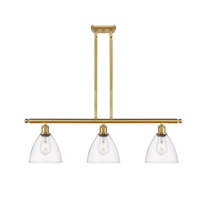 Bristol - 3 Light - 36 inch - Satin Gold - Cord hung - Island Light (516-3I-SG-GBD-752)