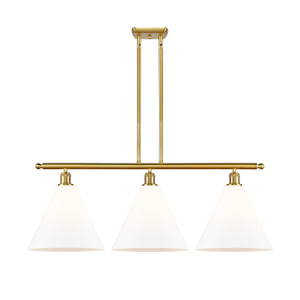 Berkshire - 3 Light - 39 inch - Satin Gold - Cord hung - Island Light (516-3I-SG-GBC-121)