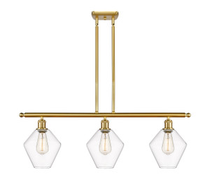 Cindyrella - 3 Light - 36 inch - Satin Gold - Cord hung - Island Light (516-3I-SG-G652-8)