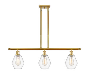 Cindyrella - 3 Light - 36 inch - Satin Gold - Cord hung - Island Light (516-3I-SG-G652-6)