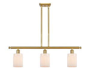 Hadley - 3 Light - 36 inch - Satin Gold - Cord hung - Island Light (516-3I-SG-G341-LED)