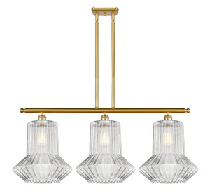 Springwater - 3 Light - 39 inch - Satin Gold - Cord hung - Island Light (516-3I-SG-G212-LED)