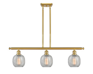 Belfast - 3 Light - 36 inch - Satin Gold - Cord hung - Island Light (516-3I-SG-G105)