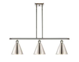 Berkshire - 3 Light - 36 inch - Polished Nickel - Cord hung - Island Light (516-3I-PN-MBC-8-PN)