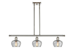 Fenton - 3 Light - 36 inch - Polished Nickel - Cord hung - Island Light (516-3I-PN-G92-LED)
