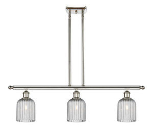 Bridal Veil - 3 Light - 36 inch - Polished Nickel - Cord hung - Island Light (516-3I-PN-G559-5SM)