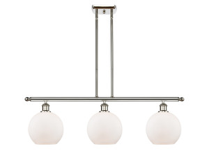 Athens - 3 Light - 36 inch - Polished Nickel - Cord hung - Island Light (516-3I-PN-G121)