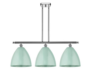 Plymouth - 3 Light - 39 inch - Polished Chrome - Cord hung - Island Light (516-3I-PC-MBD-12-SF)