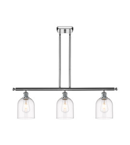 Bella - 3 Light - 36 inch - Polished Chrome - Cord hung - Island Light (516-3I-PC-G558-6CL)