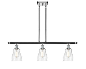 Ellery - 3 Light - 36 inch - Polished Chrome - Cord hung - Island Light (516-3I-PC-G394-LED)
