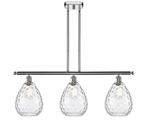 Waverly - 3 Light - 36 inch - Polished Chrome - Cord hung - Island Light (516-3I-PC-G372)