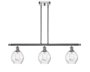 Waverly - 3 Light - 36 inch - Polished Chrome - Cord hung - Island Light (516-3I-PC-G362)