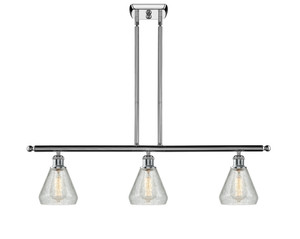 Conesus - 3 Light - 36 inch - Polished Chrome - Cord hung - Island Light (516-3I-PC-G275)