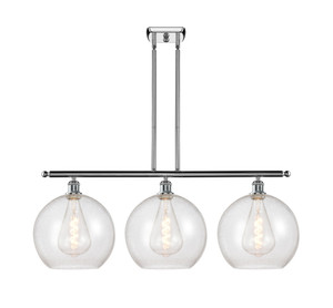 Athens - 3 Light - 38 inch - Polished Chrome - Stem Hung - Island Light (516-3I-PC-G124-12)